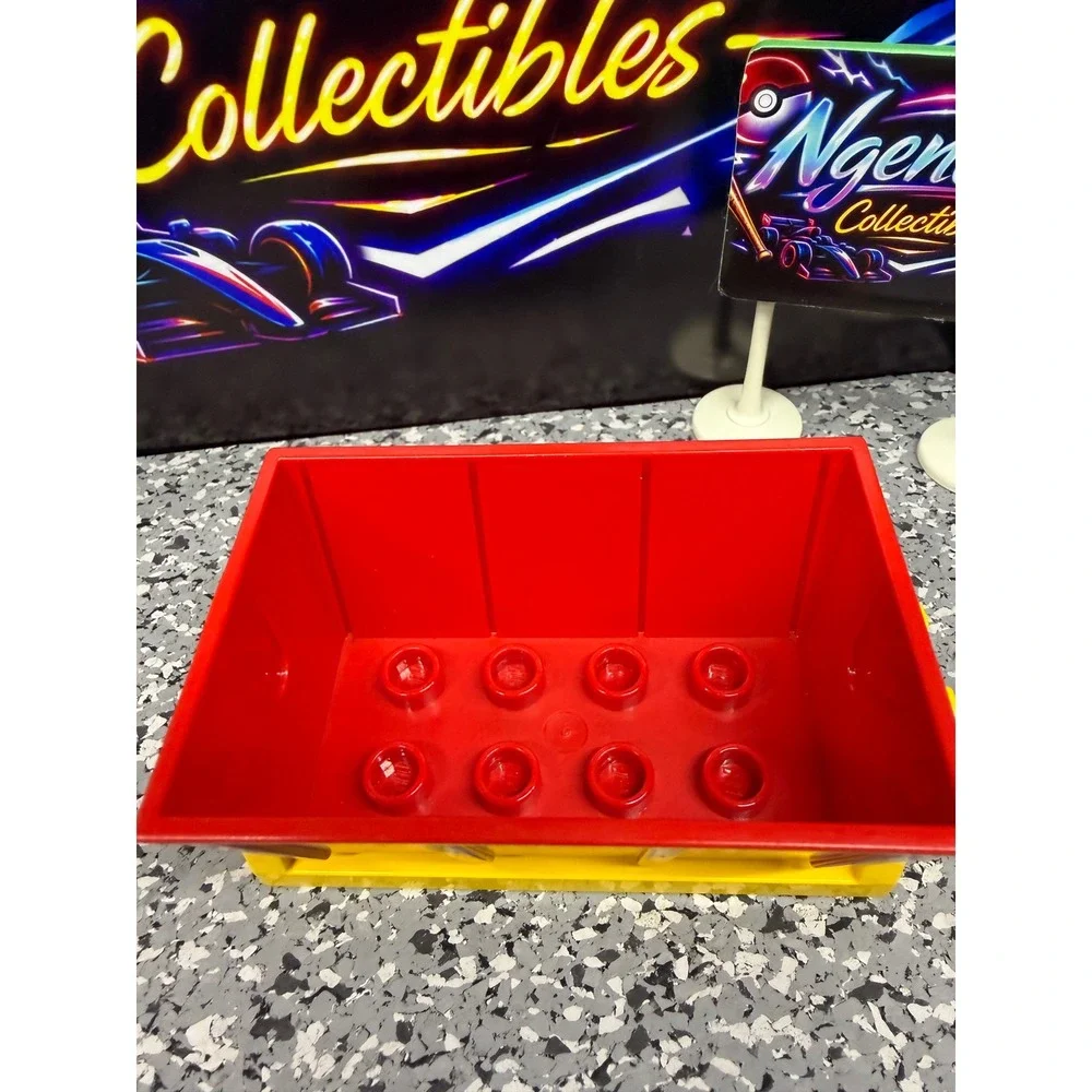 LEGO Duplo Red Tipping Bucket with Yellow Base Frame Part 4548 Construction Toy